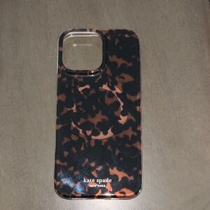 Kate Spade Brown and Black Tortoise Phone Case for iPhone 16 pro max